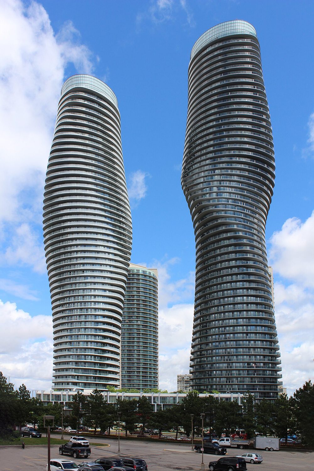 The Absolute World towers — Mississauga's downtown skyline.